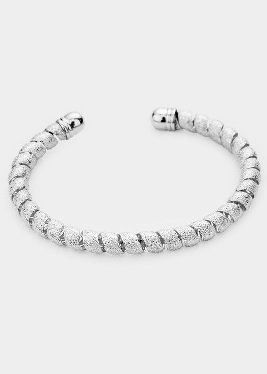 Metal Telephone Cord Cuff Bracelet - The Pink Pineapple 850