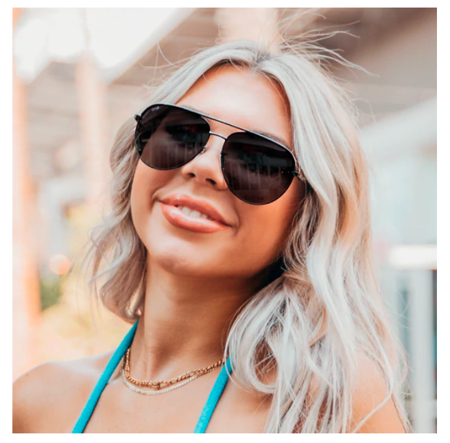 Mila Oversized Flat Lens Sunglasses