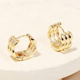 Mini Hoop Huggie Earrings - The Pink Pineapple 850