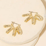 Ornate Spiral Huggie Earrings - The Pink Pineapple 850