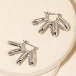 Ornate Spiral Huggie Earrings - The Pink Pineapple 850