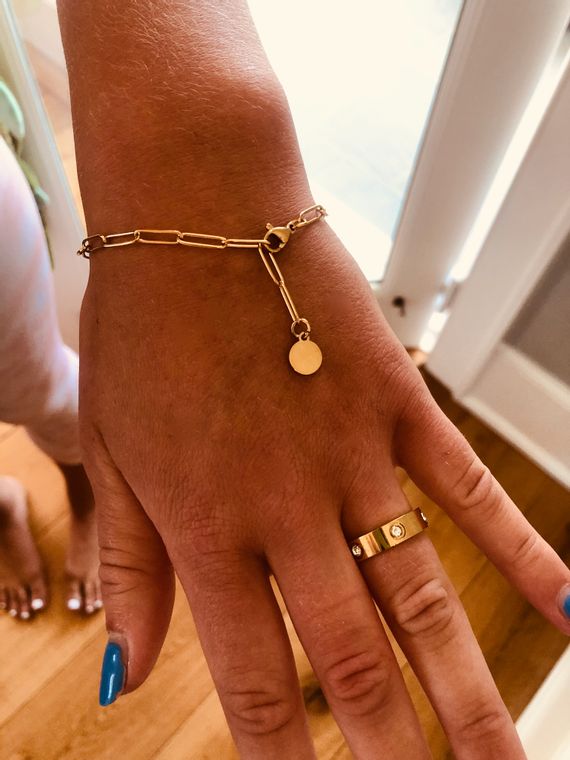 Paperclip Bracelet - The Pink Pineapple 850