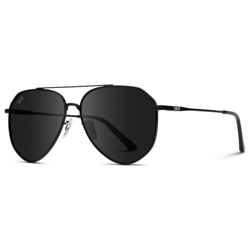 Ramsey Polarized Sunglasses - Black Frame/Black Lens - The Pink Pineapple 850