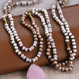 Rose Whimsy Beaded Necklace - The Pink Pineapple 850