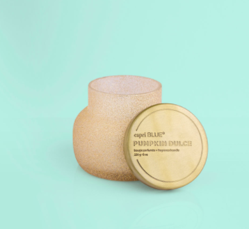 Capri Pumpkin Dulce Glitter Petite Candle