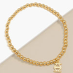 Small Metal Beaded Bracelet - The Pink Pineapple 850