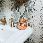 Sweet Grace Blush - Toned Mercury Glass Candle 008 - The Pink Pineapple 850