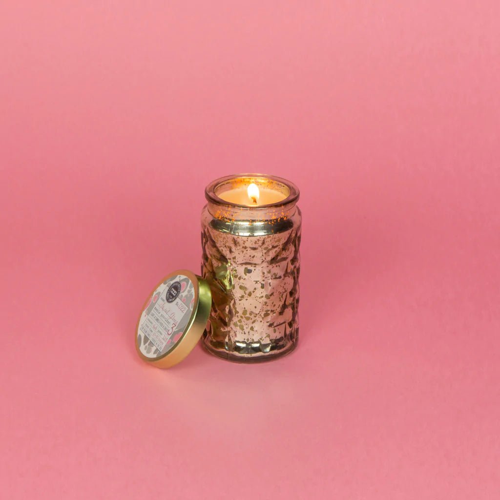 Sweet Grace Gold Glitz Glass Candle - The Pink Pineapple 850