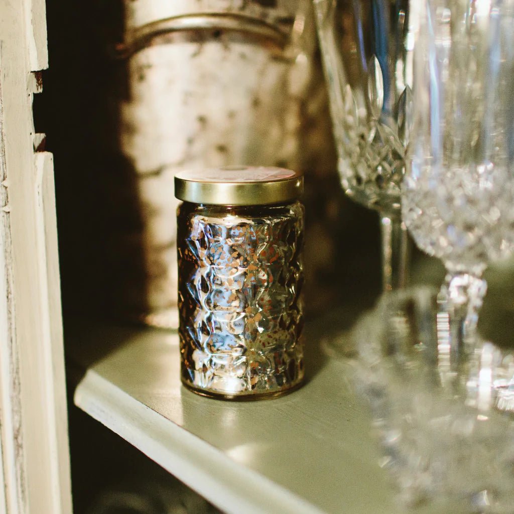 Sweet Grace Gold Glitz Glass Candle - The Pink Pineapple 850